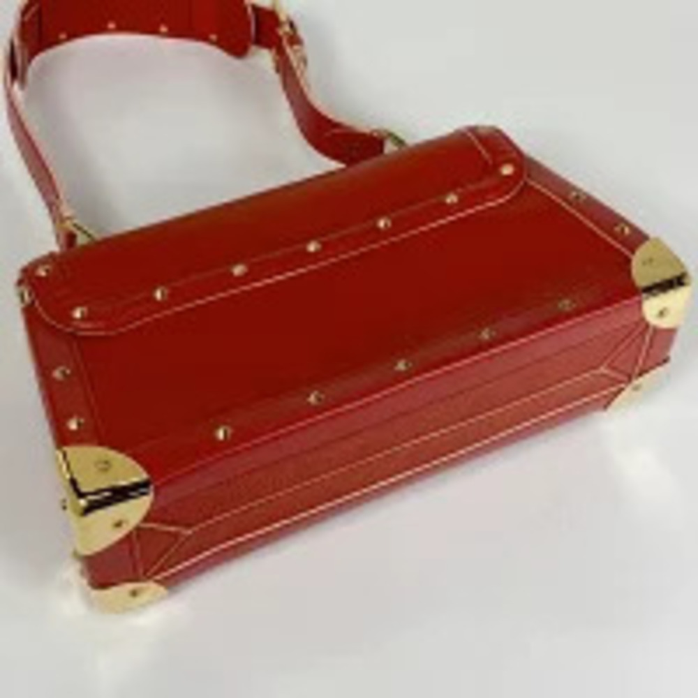 Louis Vuitton Shoulder Red Tarentue Hobo Suhali Geranium Handbag Bag Red